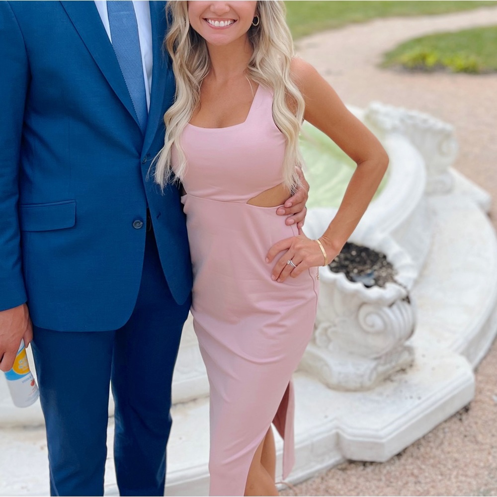 Pink lily dress